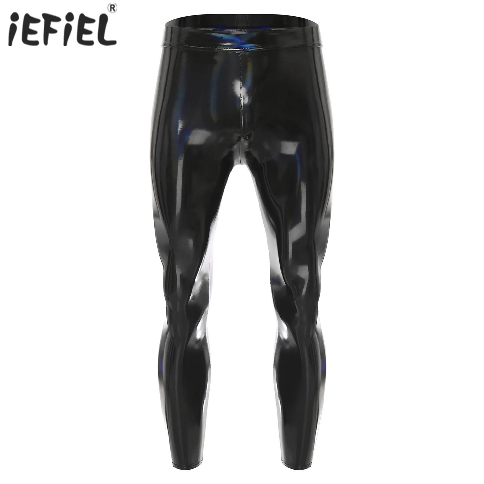 Motorcycle Gear Mens - Heren zwarte disco panty broek legging