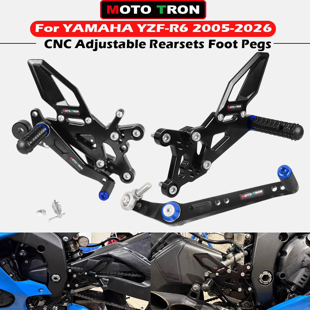 Motorcycle Gear Lever Extender - Motorfiets CNC Verstelbare Achtersets Voetsteunen Achterset