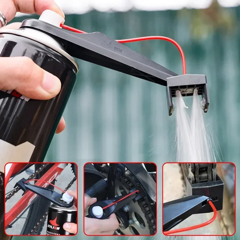 Motorcycle Gear Oil For Chain - Motorfietsketting-olieafleiders Kettingreiniging en -onderhoud Olieapplicator Spray