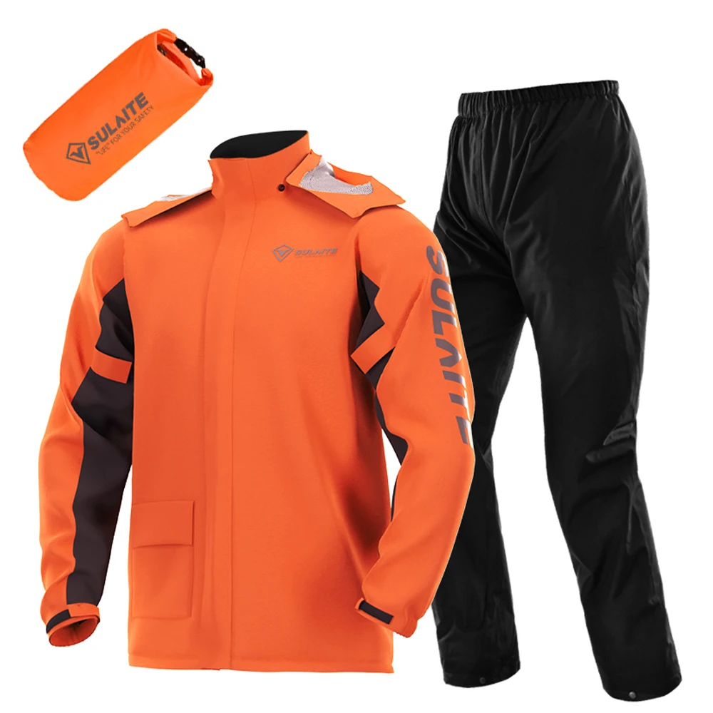 Motorcycle Gear Mens - Motorfiets regenkleding set, lichtgewicht regenpak, waterdicht